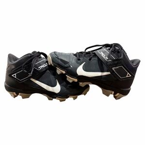 Nike Force Trout 8 Keystone Youth Cleats Black/White - Size 5.5Y